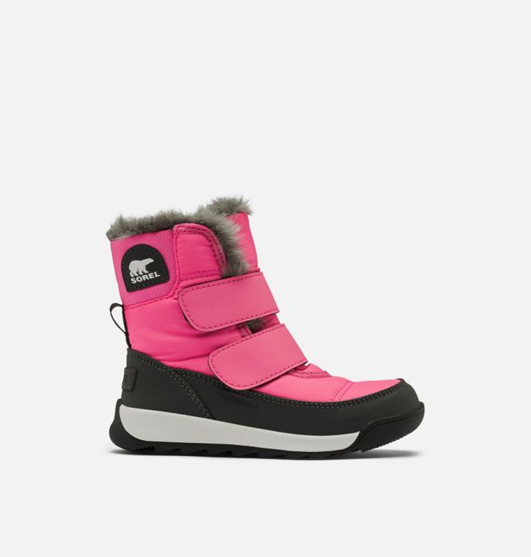 Kids Snow Boots Pink/Black - Sorel Toddler Whitney™ II Strap - 678132-IVA